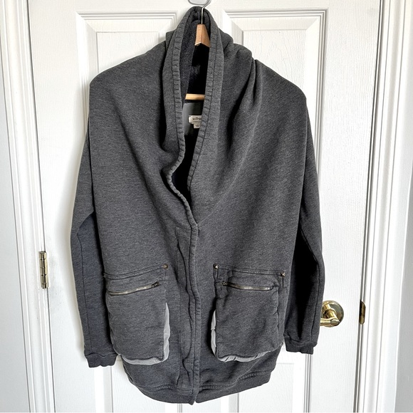 ARITZIA WILFRED Rousseau Charcoal Grey Cardigan Sweater XS - Picture 3 of 6